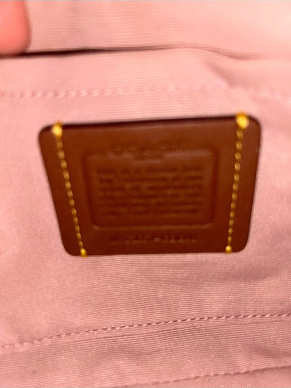 Coach Quilted Shoulder Bag in Dusty Rose
